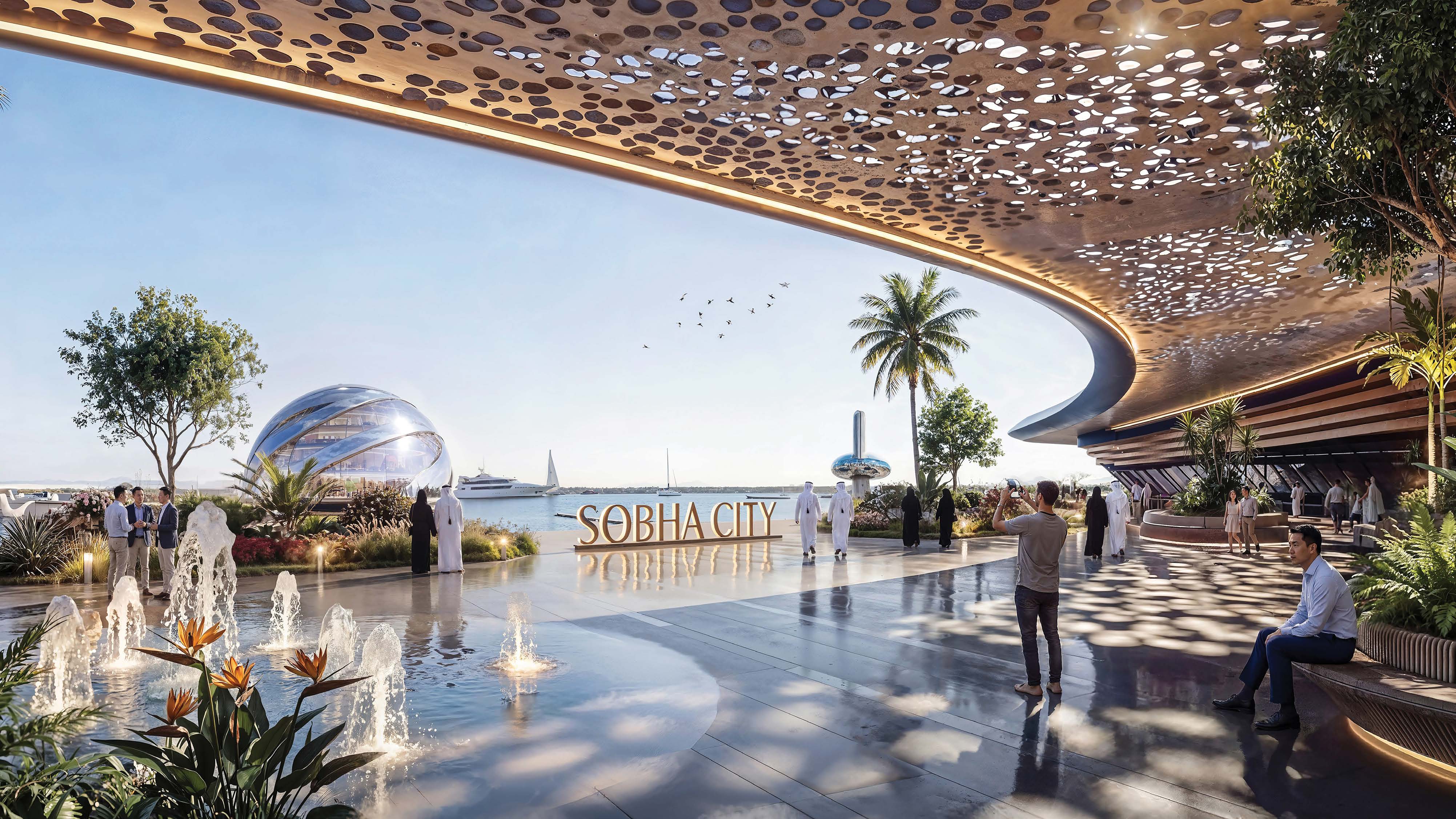 Sobha City waterfront setting / developer illustration